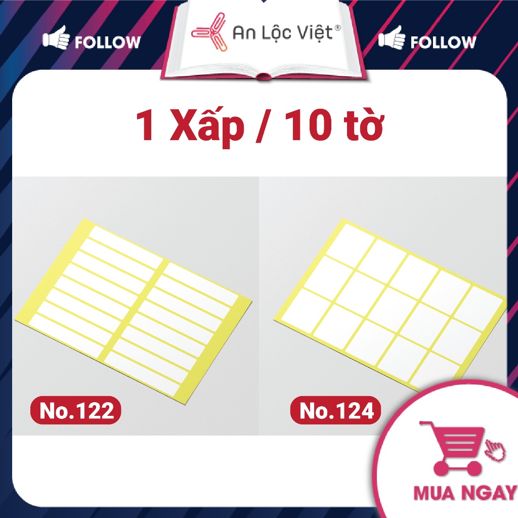 Giấy Decal A5 Tomy Uni Plus có keo dán