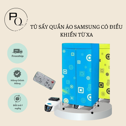 Tủ Sấy Quần Áo Khung Inox Điều Khiển Từ Xa công suất 1300W