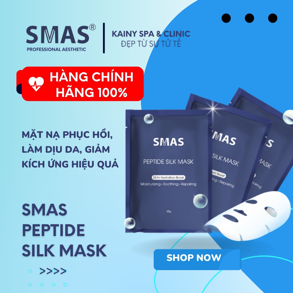 Mặt Nạ Dưỡng Ẩm Phục Hồi SMAS Peptide Silk Mask - Lẻ 1 Miếng