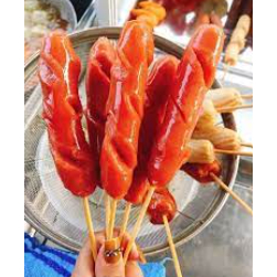 Xúc xích quốc dân, xúc xích ngọt Trung chiên, thả lẩu, xiên que 500g