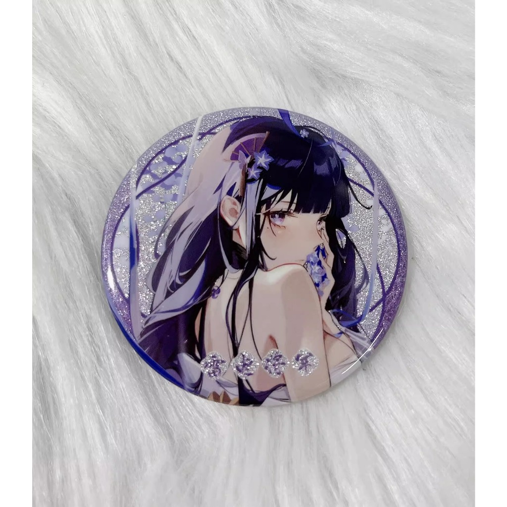 Tranh giấy, thẻ pola, cục acrylic Raiden Shogun