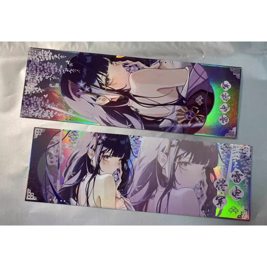 Tranh giấy, thẻ pola, cục acrylic Raiden Shogun