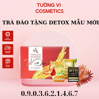 Trà đào giảm cân x3 tặng kèm detox