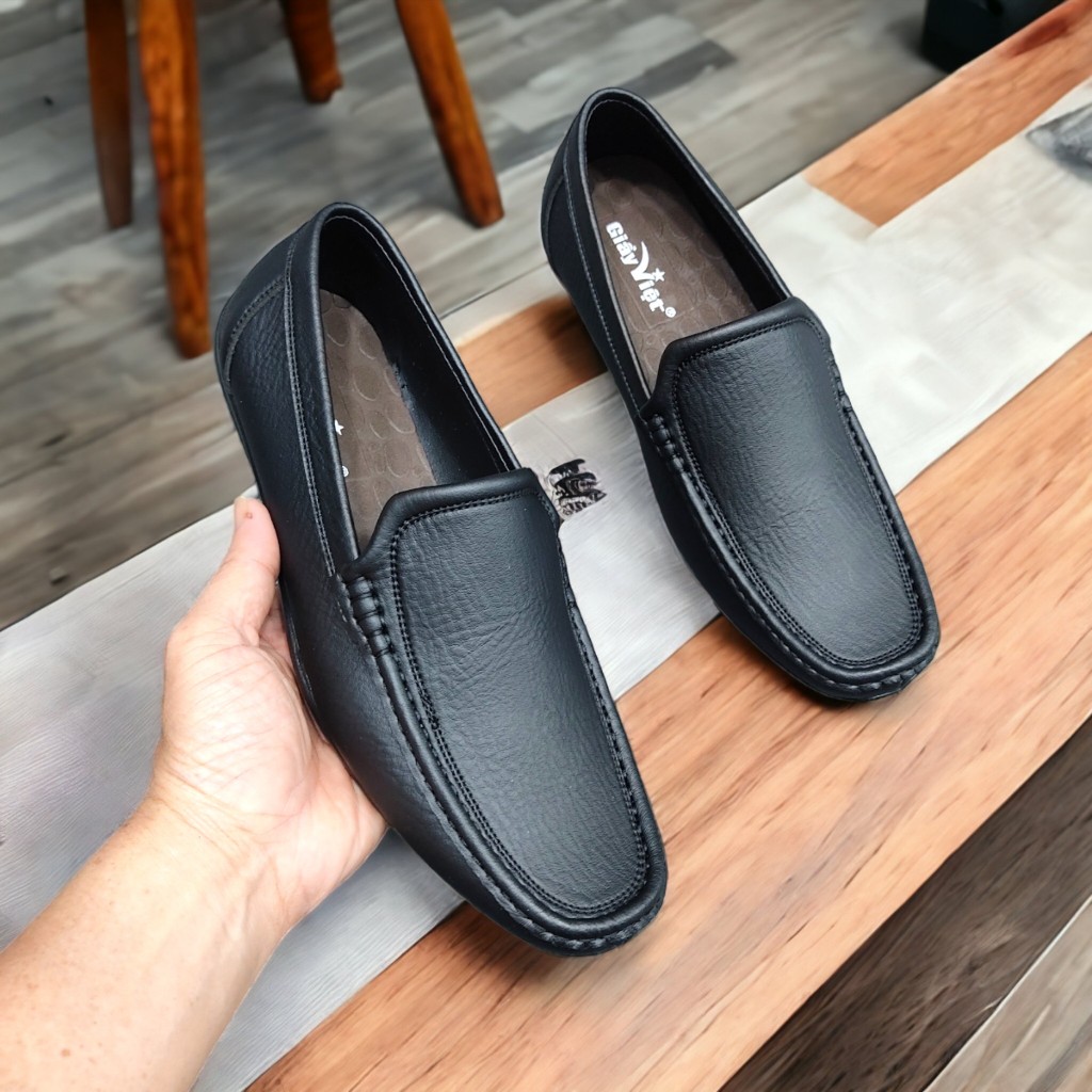 Giày lười nam 2 màu nâu và đen size 39 đên 43 đóng hộp cẩn thận đổi trả nêu không vừa size đế khâu chăc chắn (CLRK)