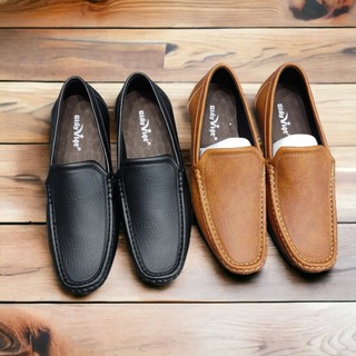 Giày lười nam da trơn đế khâu kiểu dáng lịch lãm sang trọng size 39 đên 43 (CLRK)