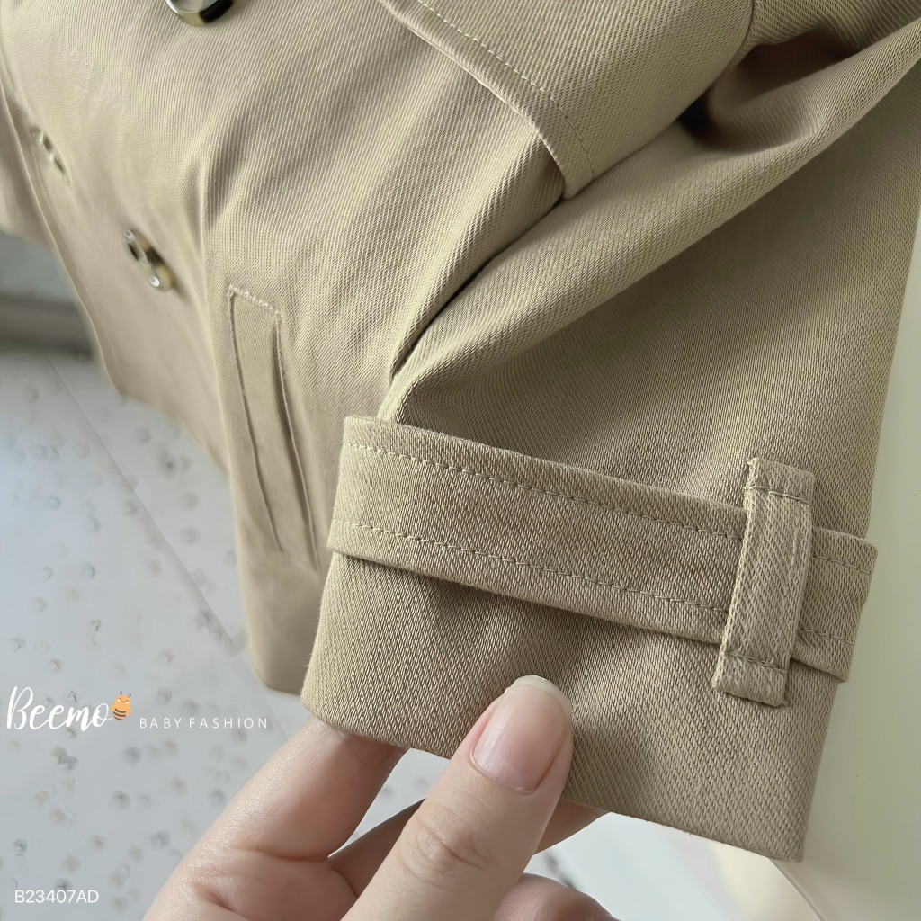 Áo khoác mangto kaki dáng dài cho bé trai, áo vest dáng dài phong cách Hàn Quốc cho bé