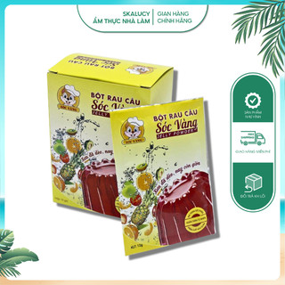 Bột rau câu sóc vàng, bột thạch rau câu nấu pudding trà sữa 12g
