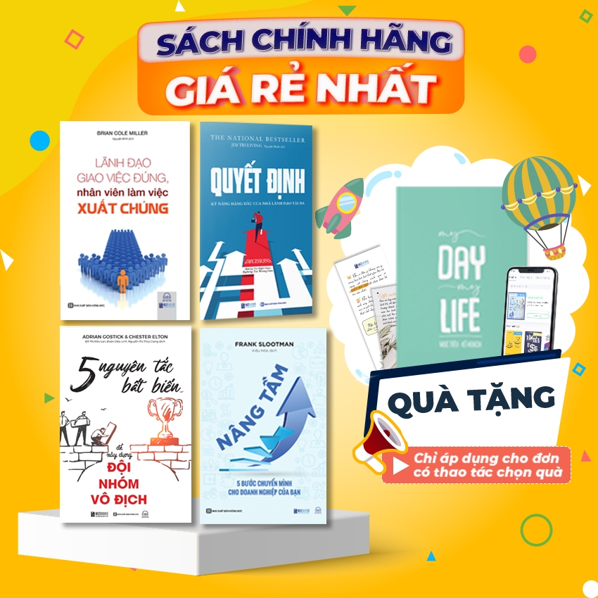 Bộ 5 Nguyên Tắc Bất Biến, Biz Coaching, Lãnh Đạo GIao Việc Đúng, Quyết Định - Sách Nghệ Thuật Dành Cho Lãnh Đạo