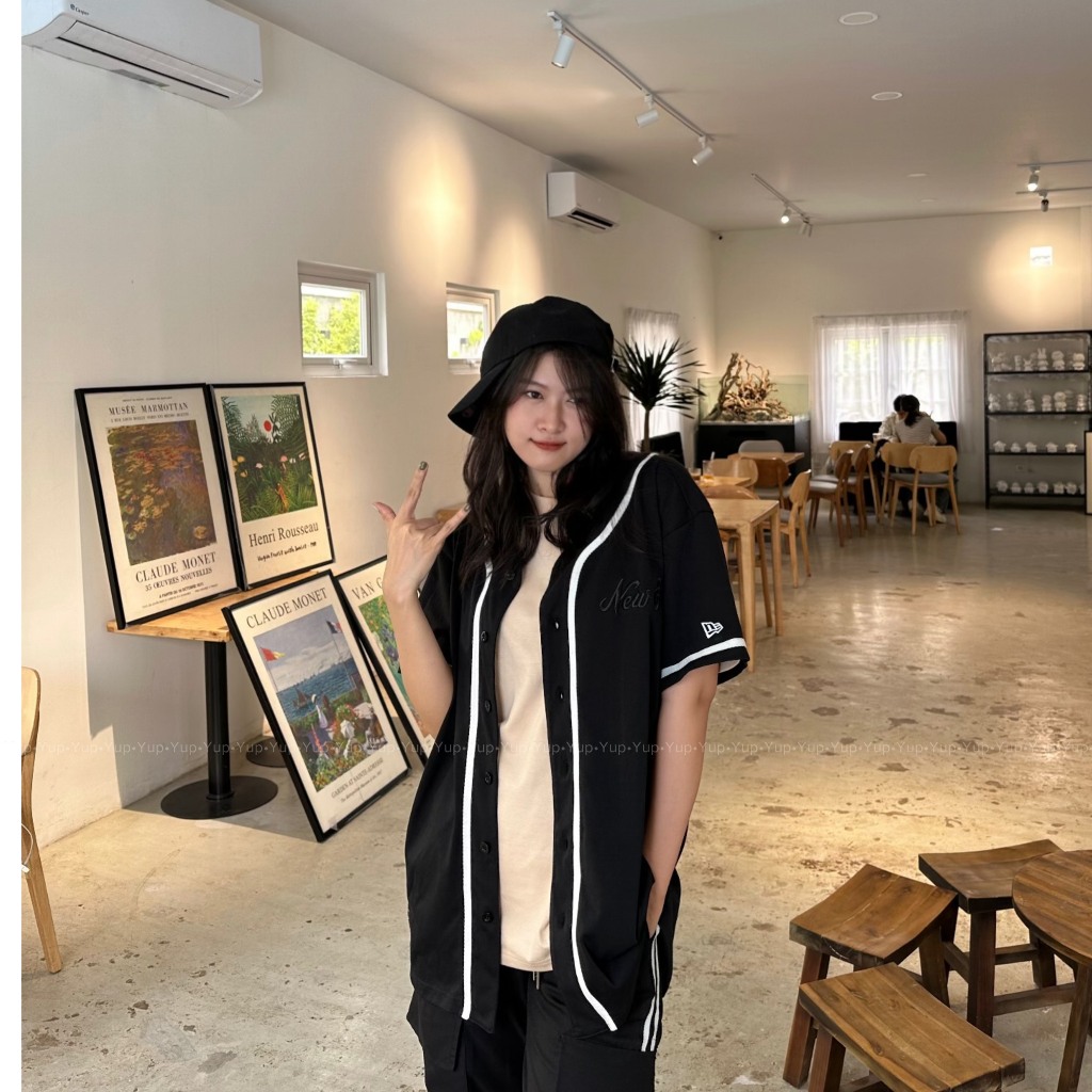 Áo bóng chày – áo cardigan New era chính hãng, unisex