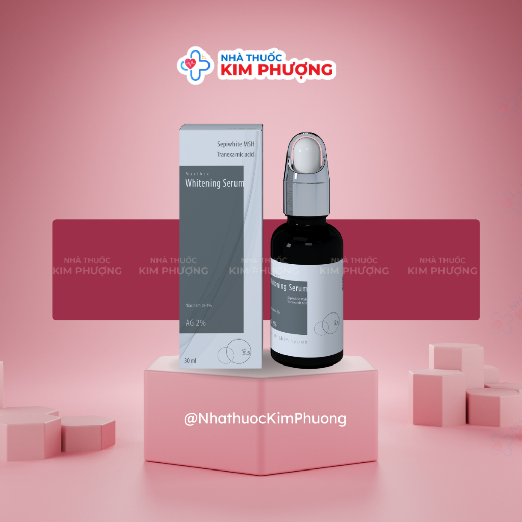 Serum Maxibac whitening sáng da ,mờ nám, giảm thâm Medimap lọ 30ml