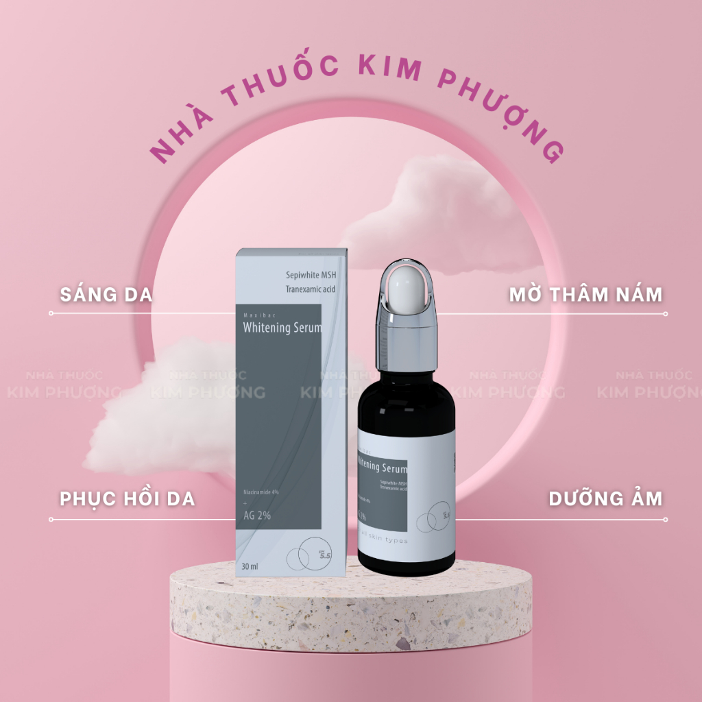 Serum Maxibac whitening sáng da ,mờ nám, giảm thâm Medimap lọ 30ml