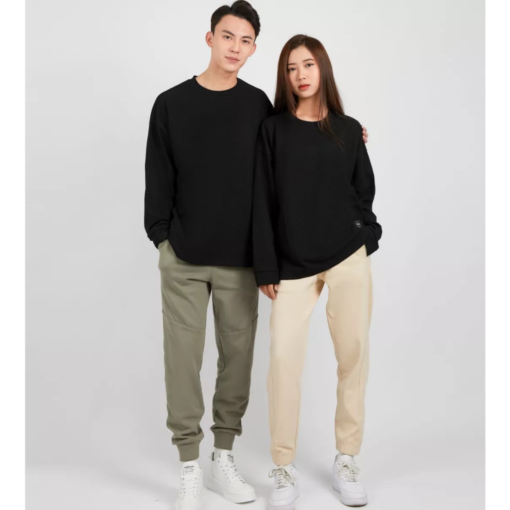 Áo thun dài tay áo nỉ nam nữ unisex thu đông cổ tròn giữ nhiệt ấm áp kiểu dáng trẻ trung