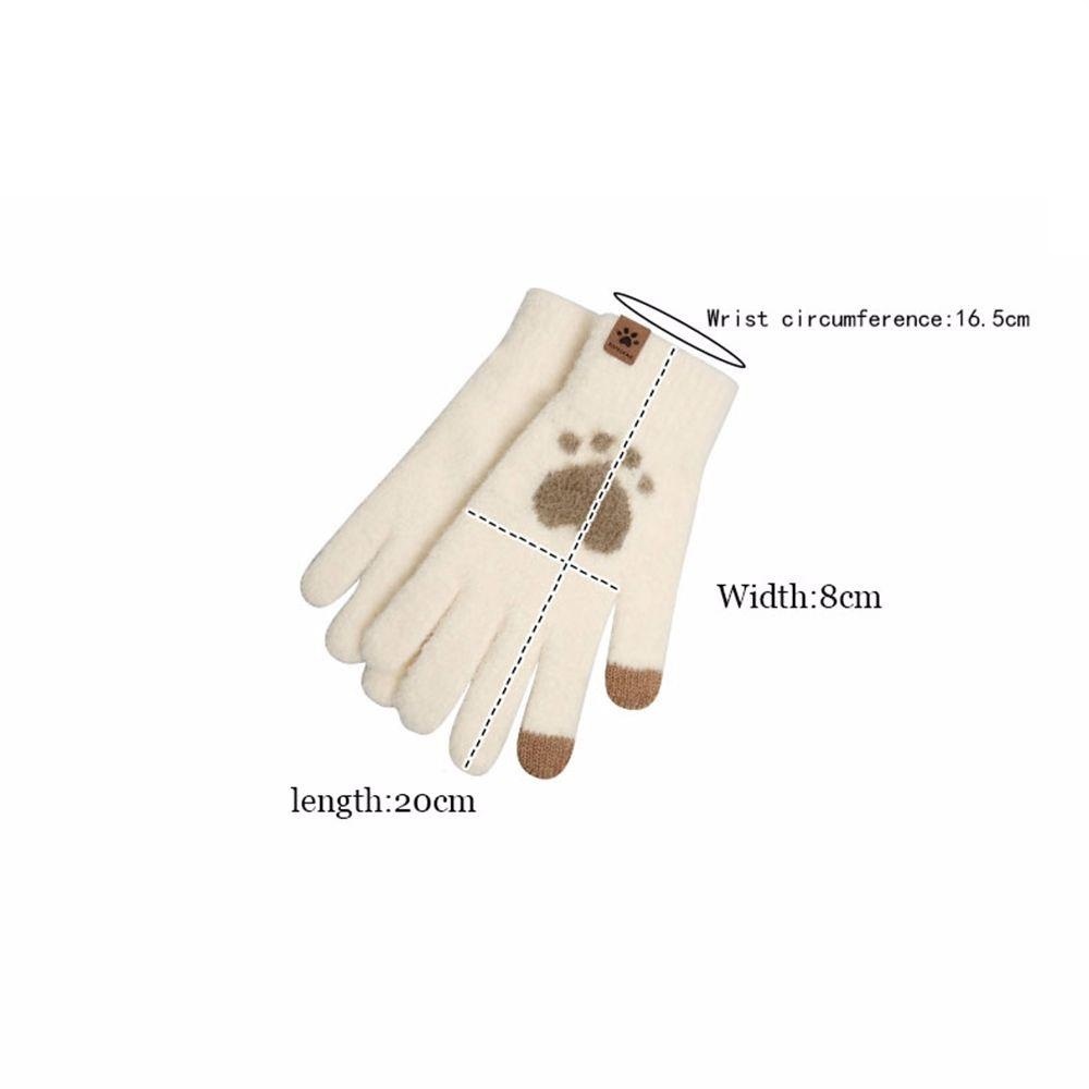 Găng tay mùa đông, găng tay len cute, găng tay nữ lớn mùa đông, găng tay len dùng điện thoại cảm ứng