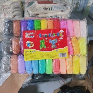 (Combo 12-36 màu) Đất sét Super Light Clay - Đất sét tự khô - Đất nặn thủ công cho bé [Tiệm Chú Quậy]
