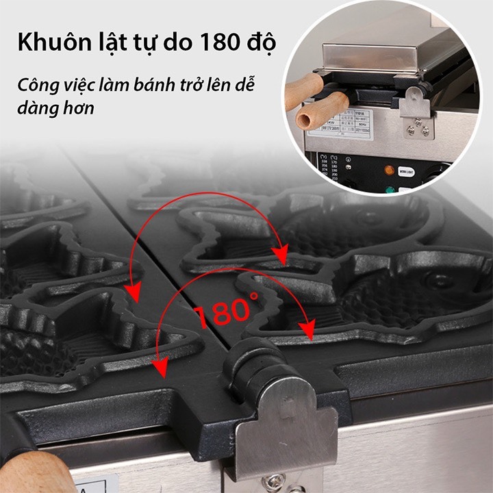 Máy làm bánh cá công nghiệp size lớn