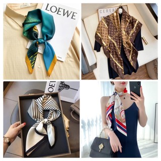 Khăn lụa dài- Khăn lụa Turban bản nhỏ siêu xinh