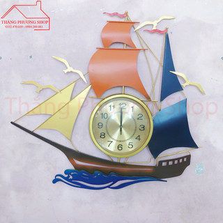 Đồng Hồ Treo Tường, Đồng Hồ Trang Trí Decor Thuận Buồm Xuôi Gió TP-052 (Hàng Loại 1)