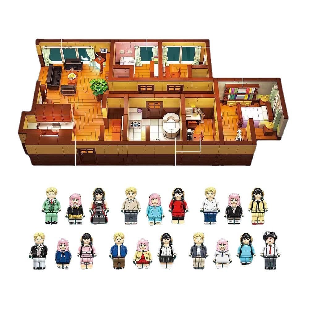 ☒ Gián điệp mới gia đình có con trai và con gái xếp hình đồ chơi ghép trí tuệ