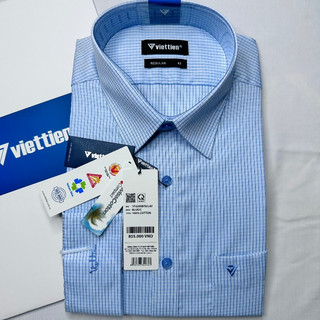 XẢ ÁO LẺ SIZE - Áo sơ mi nam Việt Tiến 2299 100% Cotton cao cấp - size 41/42