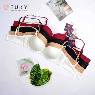 Áo Ngực Trơn Cúp Ngang, Mút Mỏng TUKY BASIC 1113BS Chuẩn Hàng Thương Hiệu
