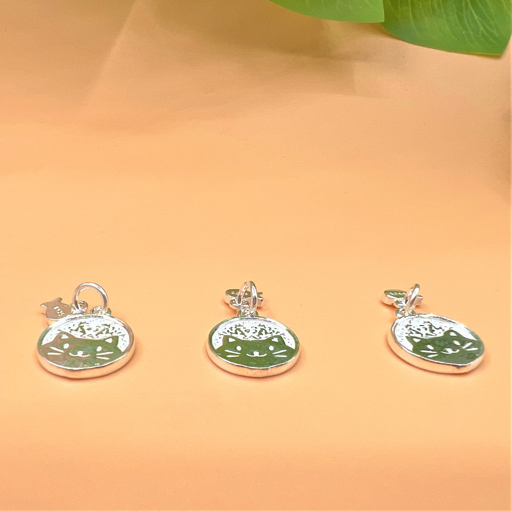 Charm móc treo mèo và cá cực kỳ cute bạc thái và bạc ý 925 - Charm Bạc 925 - Mã CA1165 CB1165