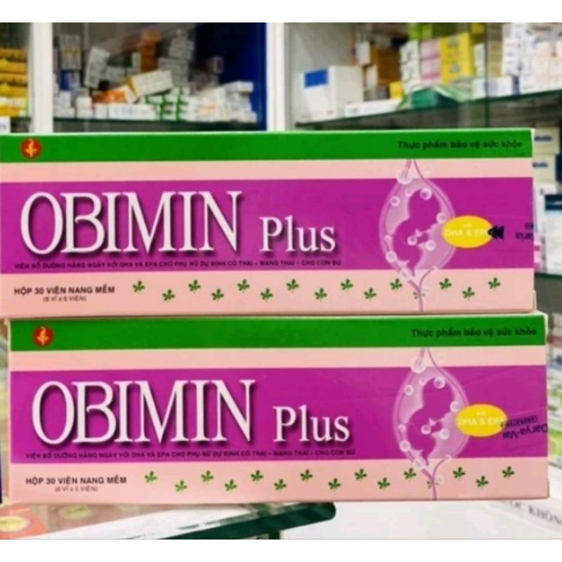 Obimin plus bổ sung DHA. EPA và Vitamin cho phụ nữ dự định có thai. có thai. cho con bú. Hộp 30 viên