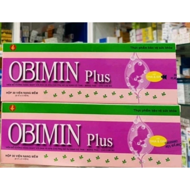 Obimin plus bổ sung DHA. EPA và Vitamin cho phụ nữ dự định có thai. có thai. cho con bú. Hộp 30 viên