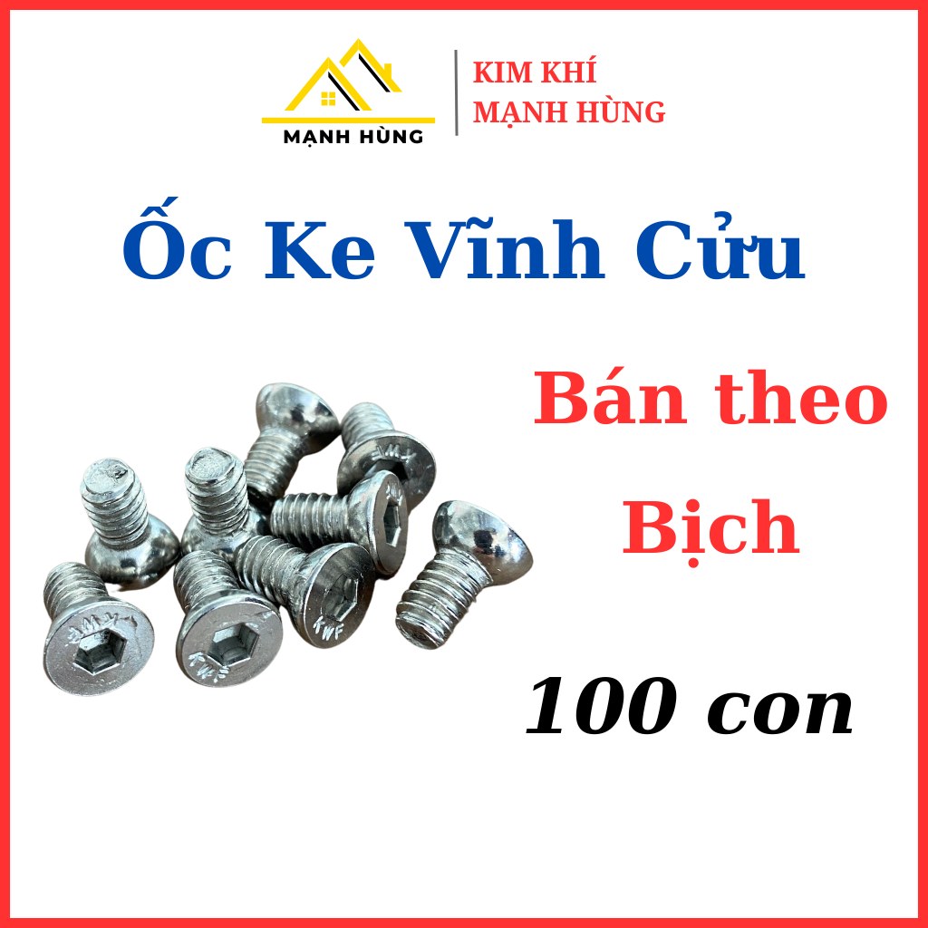 Ốc lục giác INOX bắt ke vĩnh cửu cửa nhôm Xingfa, Vít lục giác bắt ke cửa nhôm