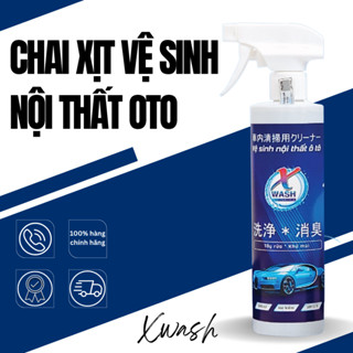Chai xịt vệ sinh nội thất oto, vết bẩn ghế da, khử mùi Xwash 500ml
