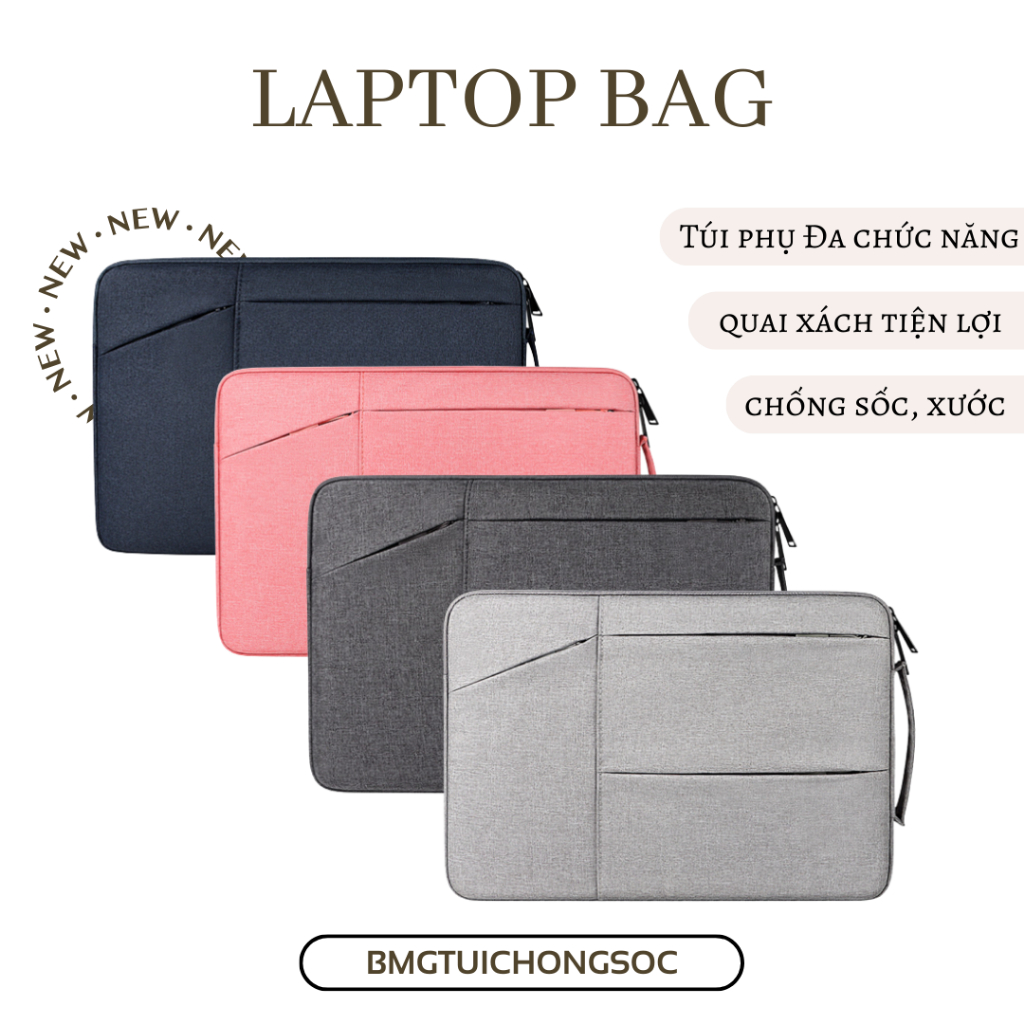 Túi chống sốc đựng Laptop / Macbook chống nước, xước Cao Cấp 13 3 14 15 6 inch Flyco ST02 da máy tính Cặp balo nam nữ