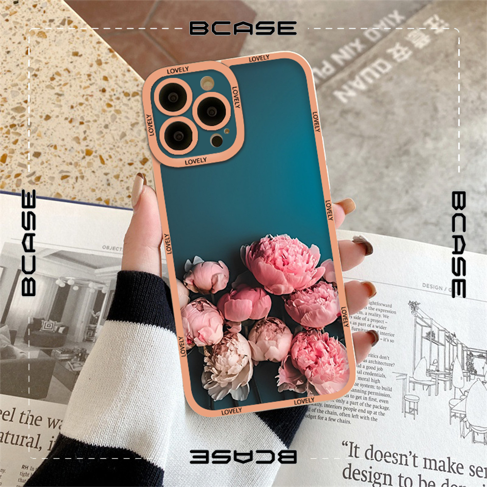 Ốp Điện Thoại hoa Mẫu đơn thu hút tình iu Cho iPhone 14 Pro max 13 Pro max 12 Pro max 11 Pro max xr xs max sv16