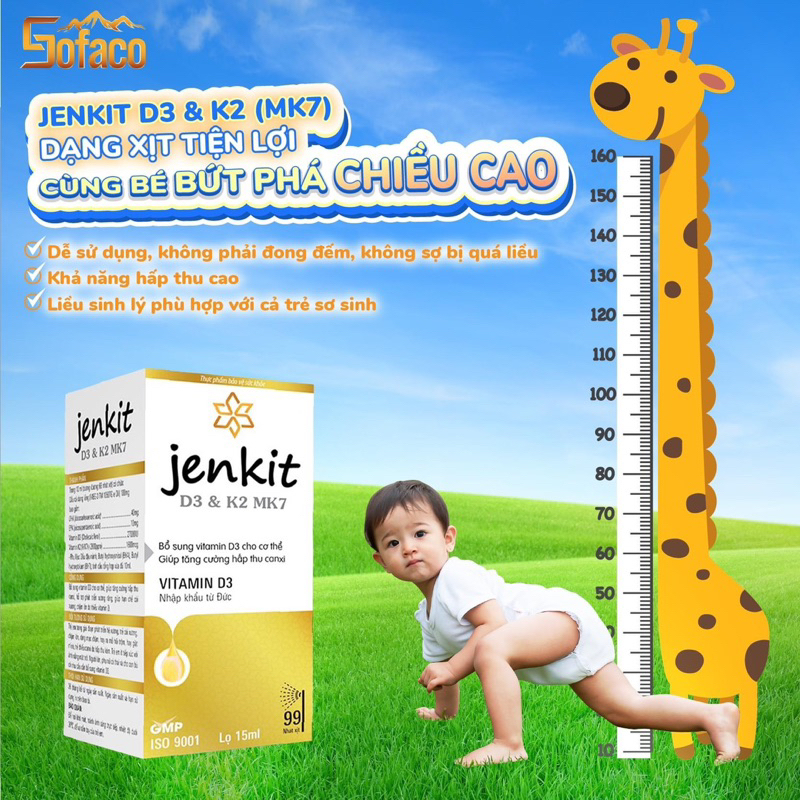 Vitamin D3k2 DHA  dạng xịt nhập khẩu Đức