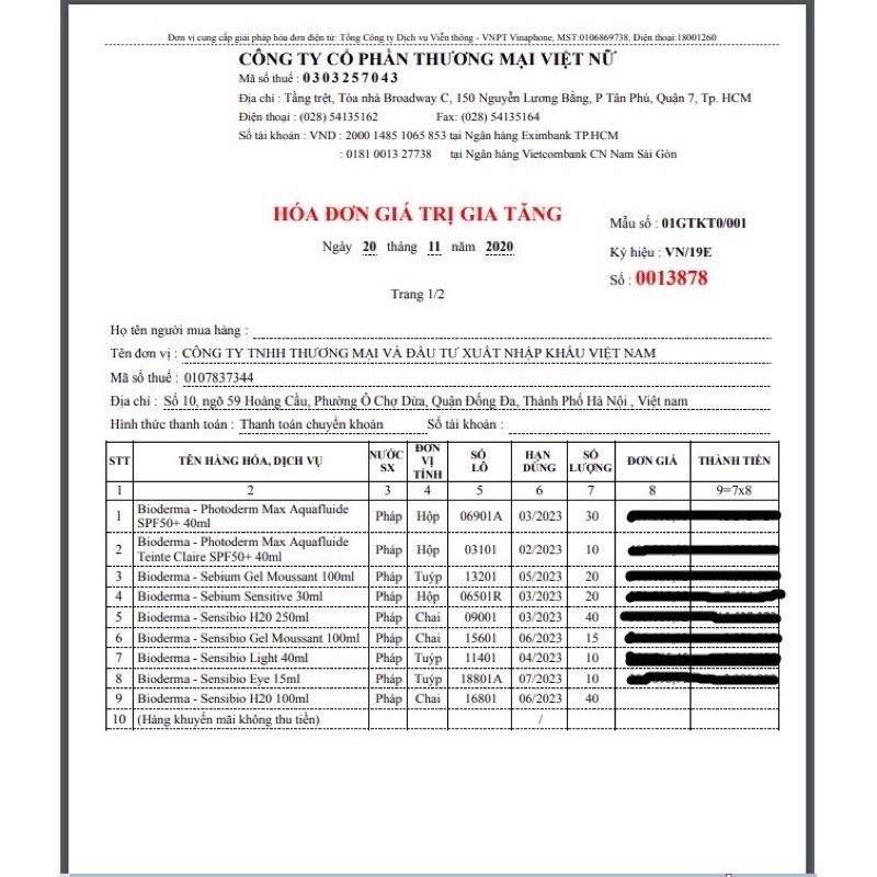 Nước tẩy trang bioderma 500ml dành cho da dầu da khô và da nhậy cảm