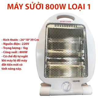Đèn sưởi hồng ngoại hình cá 800w, có role an toàn [ bảo hành 12 tháng]