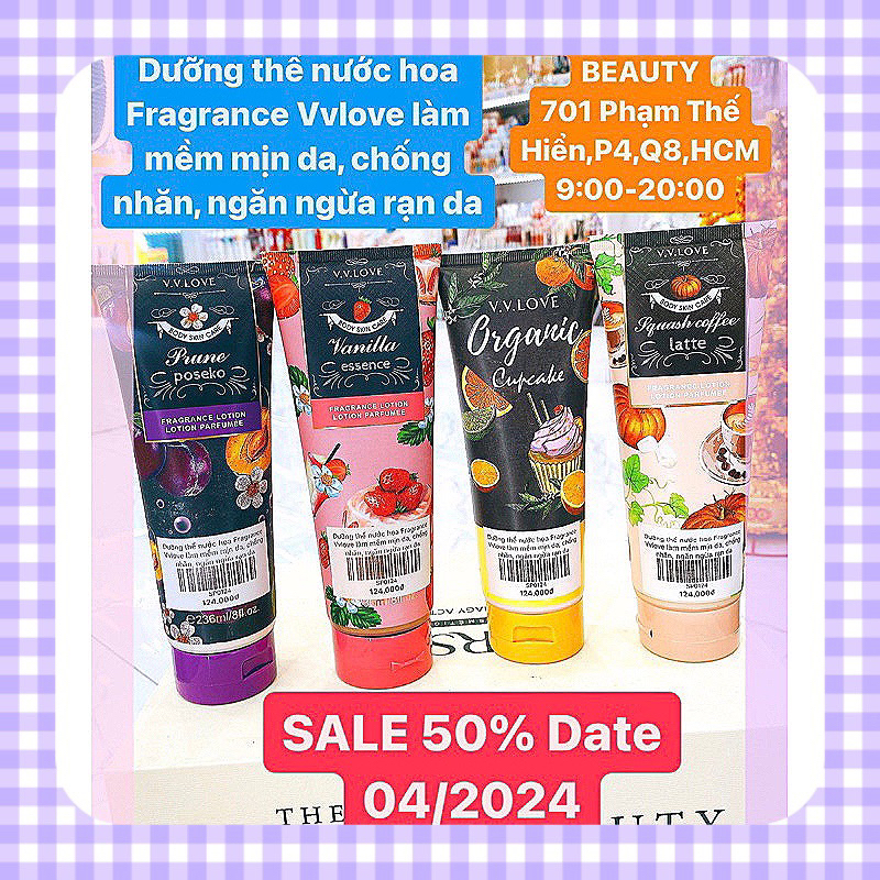 Dưỡng Thể Nước Hoa Fragrance Lotion Perfume V.V Love Chính Hãng Fullsize 236ml