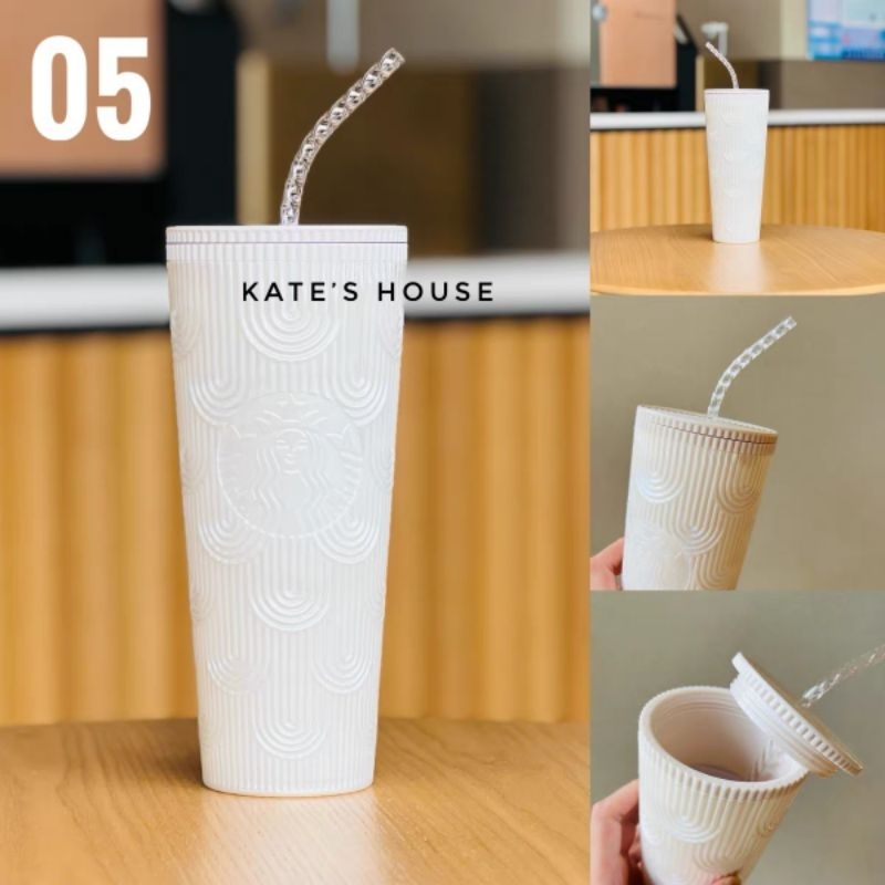 Bình giữ nhiệt và cốc sứ Starbucks BST Tiên Cá 2023