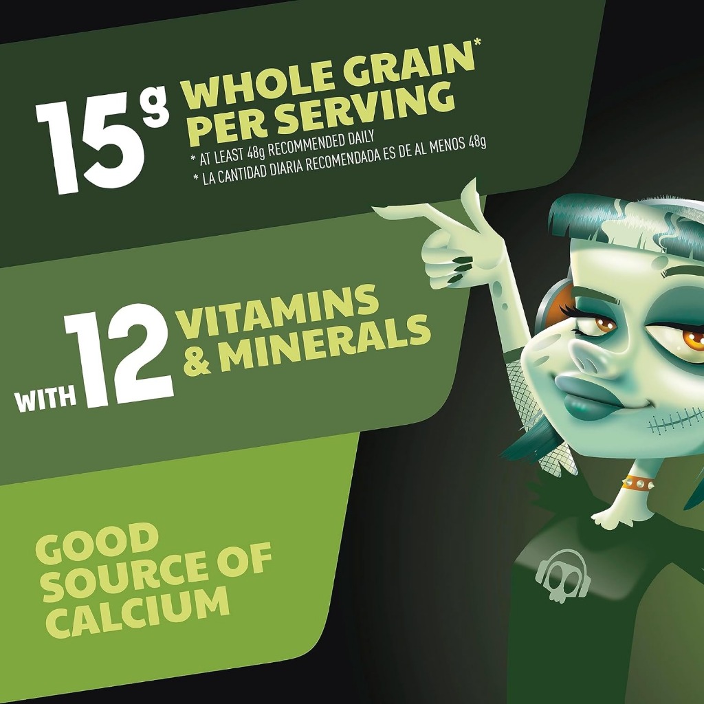 Cereal ăn sáng Carmella Creeper Zombie Monsters Family Size - Limited Edition - 447 gr