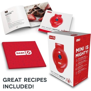 Máy làm bánh waffle mini Dash (màu đỏ)