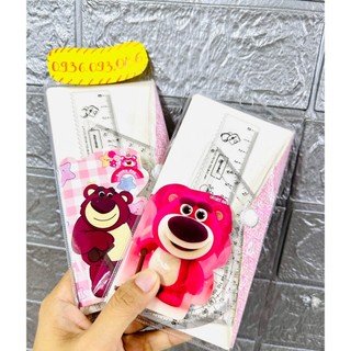 Thước bộ 4 cây nhiều hình dễ thương dài 15-20cm gồm thước bộ cứng và thước bộ dẻo