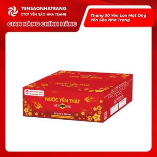 Khay 30 Lon Nước Yến Thật Mật Ong Yền Sào Nha Trang 190ml
