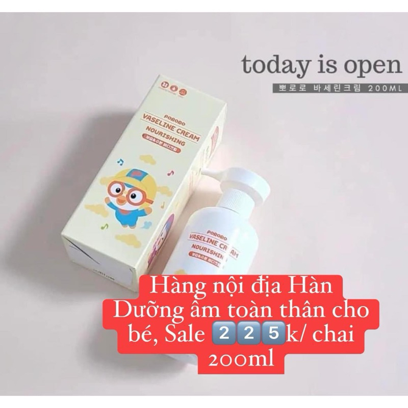 Kem dưỡng Pororo vaseline nuorishing_hàng air