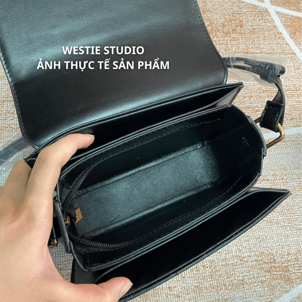 Túi Sát Nách Retro Kết Cấu Phù Hợp Dáng Túi Vuông Nhỏ Siêu Hot WESTIE STUDIO - A327.TXN