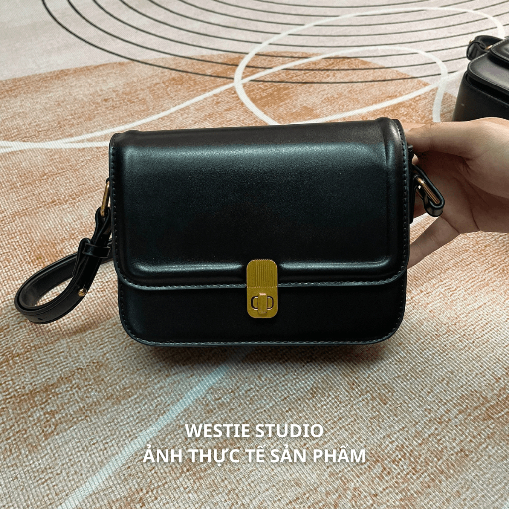Túi Sát Nách Retro Kết Cấu Phù Hợp Dáng Túi Vuông Nhỏ Siêu Hot WESTIE STUDIO - A327.TXN