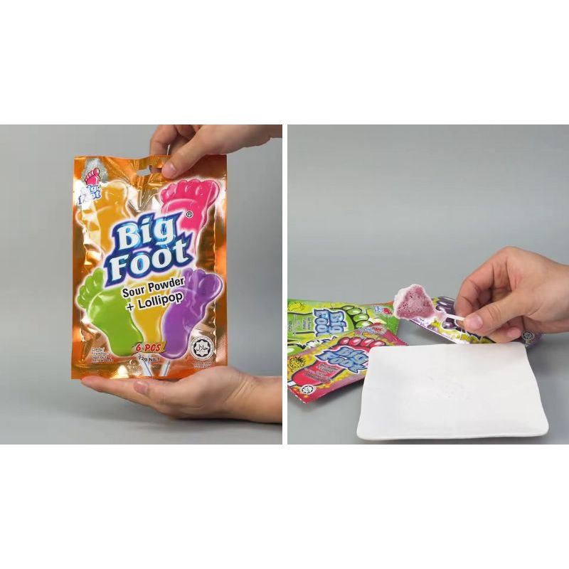 Kẹo Que Bột Chua Big Foot -  Big Foot Sour Power Lollipop