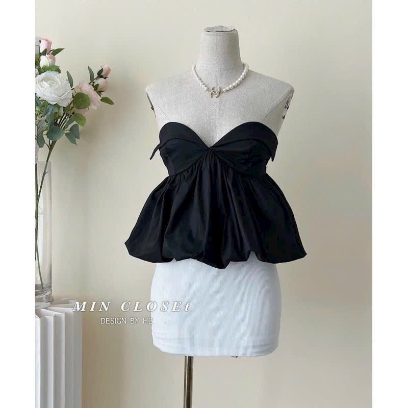 Áo Ống Quây Bí Trơn Có Mút