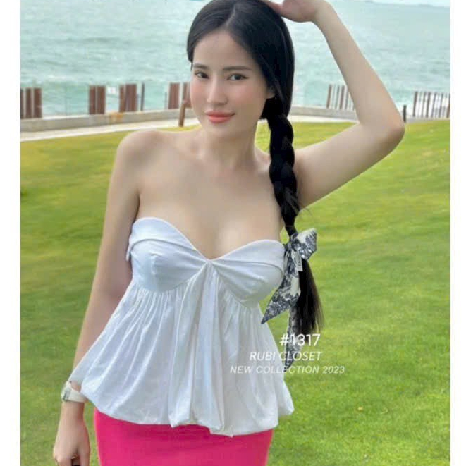 Áo Ống Quây Bí Trơn Có Mút