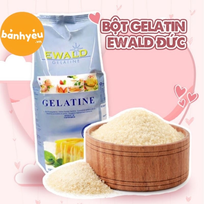 Bột gelatin Đức Gelatine bột hiệu Ewald CHIA-100g - PL64