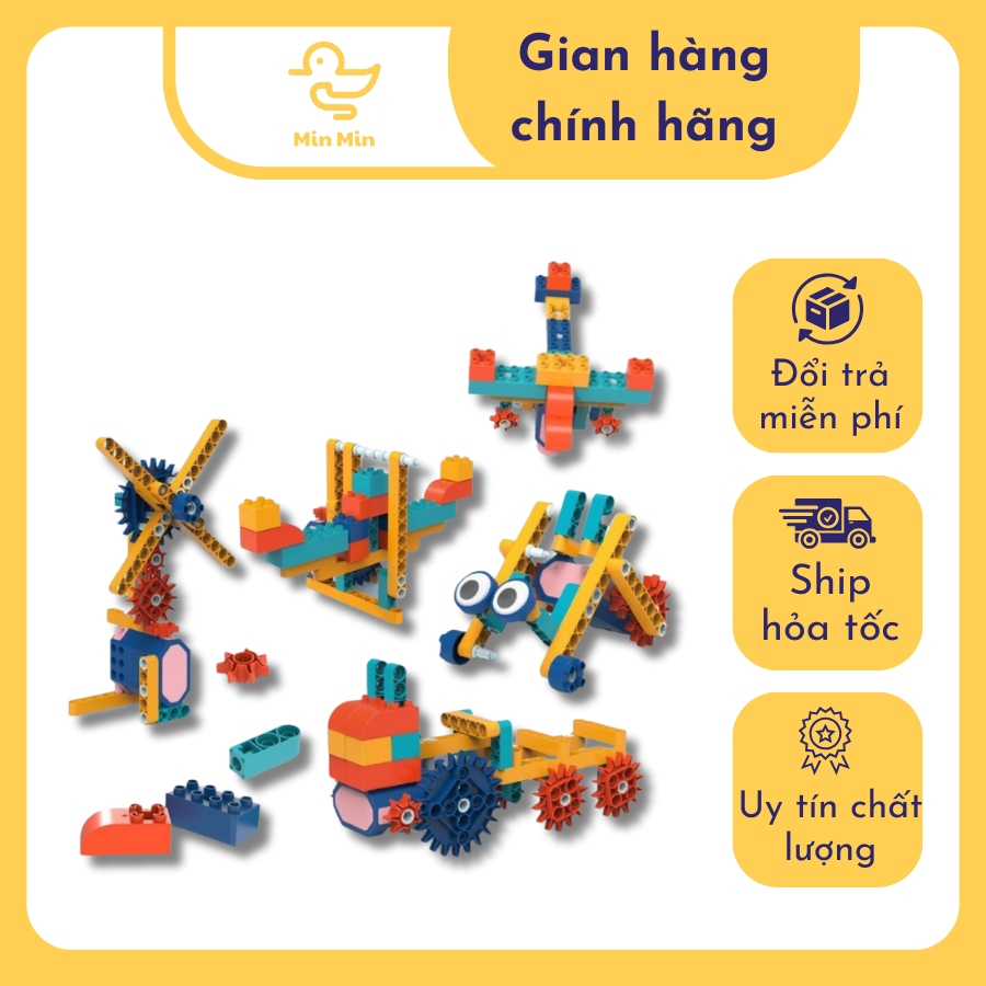 Lego kỹ thuật điện lắp ráp robot Minmin sáng tạo thông minh giáo dục khoa học cho bé