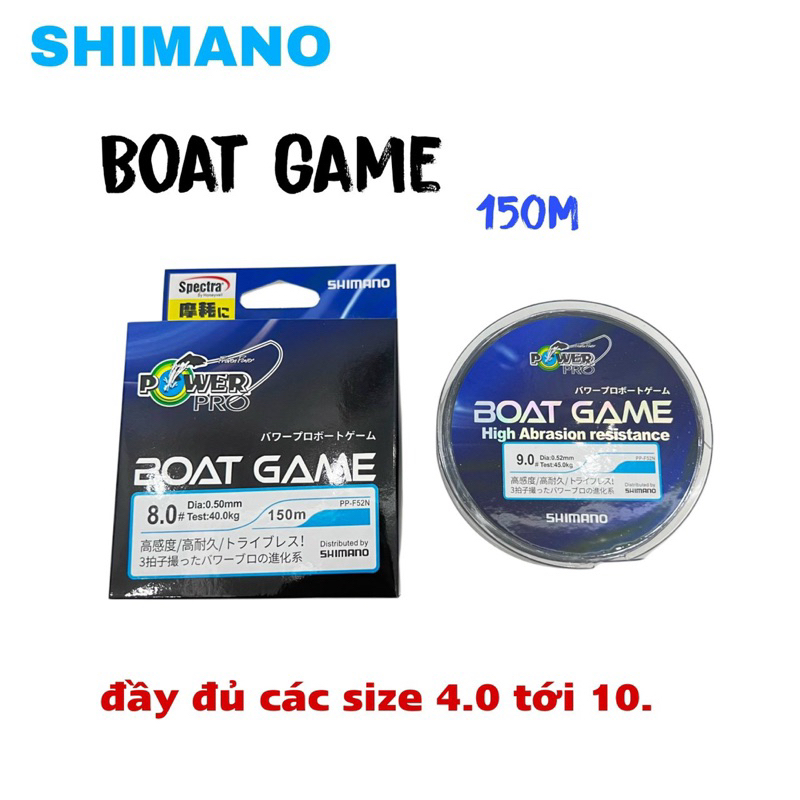 CƯỚC CÂU SIMANO BOAT GAME 150m TẢI CÁ KHOẺ,DAI,MỀM