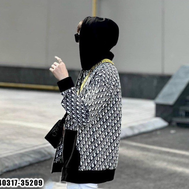 Áo khoác mũ Dior An Thuyên vân monogram siêu xịn hàng cao cấp hot trend 2023